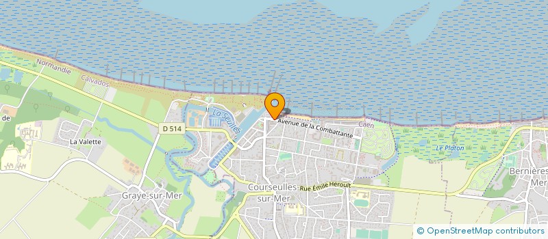 localisation de l'entreprise MONSIEUR PASCAL PERRIN  COURSEULLES-SUR-MER