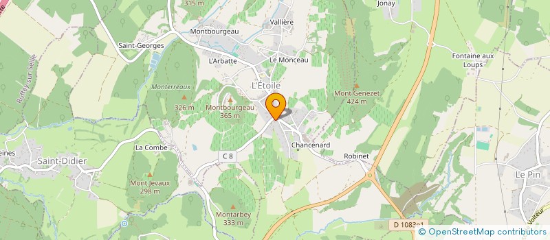 localisation de l'entreprise MONSIEUR PASCAL PERROTIN  L'ETOILE