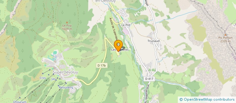 localisation de l'entreprise MONSIEUR PASCAL PERROUD  DEVOLUY