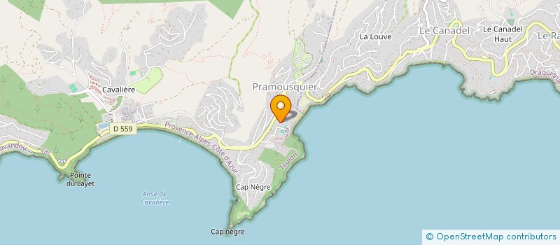 localisation de l'entreprise MONSIEUR PASCAL PETIT à LE LAVANDOU