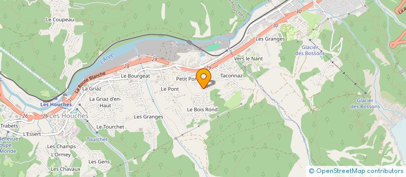localisation de l'entreprise MONSIEUR PASCAL PETIT à LES HOUCHES
