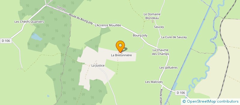 localisation de l'entreprise MONSIEUR PASCAL PETIT à ISENAY