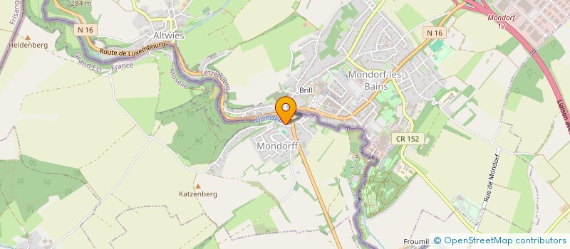 localisation de l'entreprise MONSIEUR PASCAL PETRY  MONDORFF