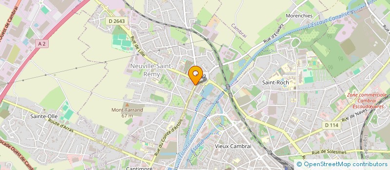 localisation de l'entreprise MONSIEUR PASCAL PEUGNEZ  NEUVILLE-SAINT-REMY