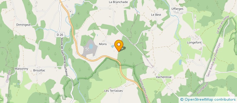 localisation de l'entreprise MONSIEUR PASCAL PEYRARD à SAINT-GEORGES-LAGRICOL