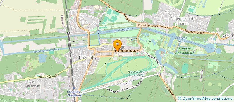 localisation de l'entreprise MONSIEUR PASCAL PEYRE  CHANTILLY