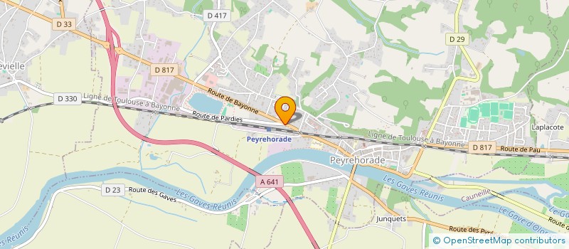 localisation de l'entreprise MONSIEUR PASCAL PEYRELONGUE  PEYREHORADE