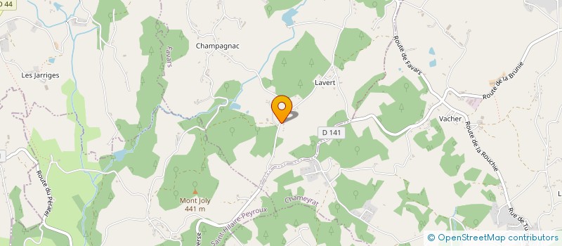 localisation de l'entreprise MONSIEUR PASCAL PEYRONIE  FAVARS