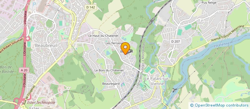 localisation de l'entreprise MONSIEUR PASCAL PEYRONNET à LE PALAIS-SUR-VIENNE