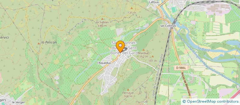 localisation de l'entreprise MONSIEUR PASCAL PEYRONNIER  SAINT-BONNET-DU-GARD