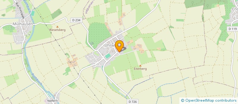 localisation de l'entreprise MONSIEUR PASCAL PFENNIG  UHRWILLER