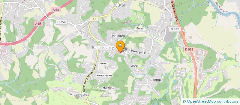 localisation de l'entreprise MONSIEUR PASCAL PHILIPPS  BASSUSSARRY