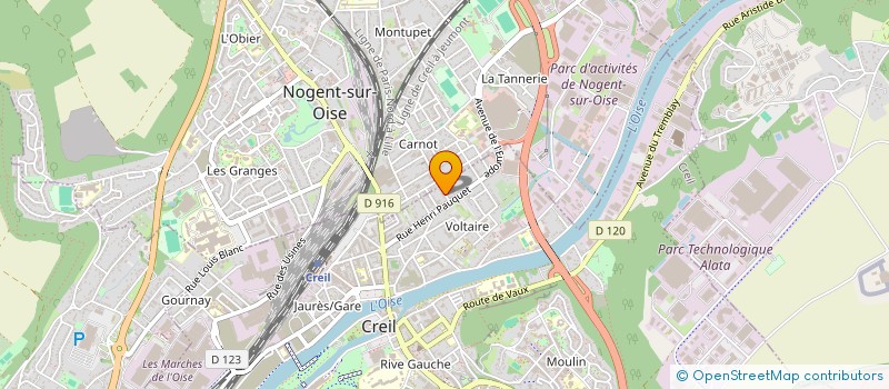 localisation de l'entreprise MONSIEUR PASCAL PIAT à CREIL