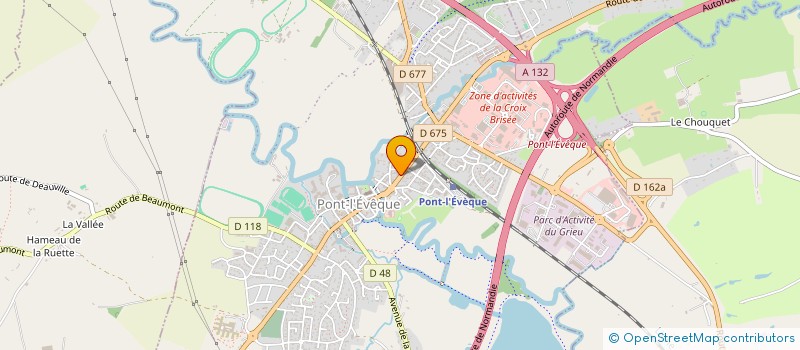 localisation de l'entreprise MONSIEUR PASCAL PICQUE  PONT L'EVEQUE