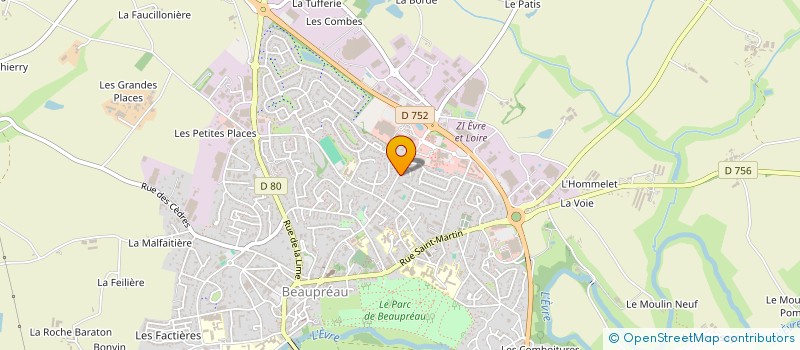 localisation de l'entreprise MONSIEUR PASCAL PIED à BEAUPREAU-EN-MAUGES