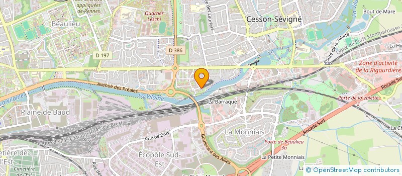 localisation de l'entreprise MONSIEUR PASCAL PIEL  CESSON-SEVIGNE