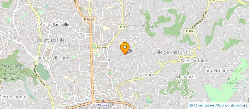 localisation de l'entreprise MONSIEUR PASCAL PIERRE  CANNES