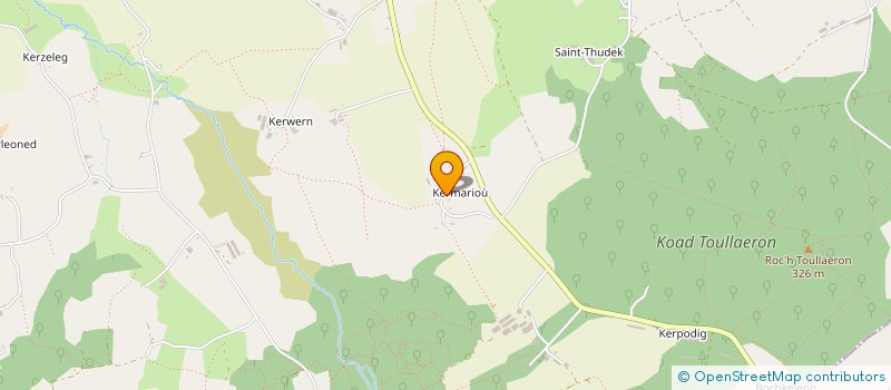 localisation de l'entreprise MONSIEUR PASCAL PIEUCHOT  SPEZET