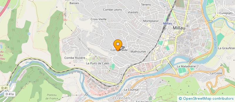 localisation de l'entreprise MONSIEUR PASCAL PIN  MILLAU