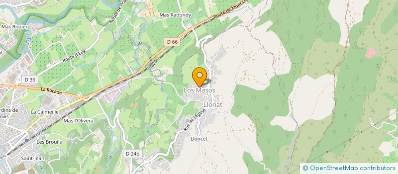 localisation de l'entreprise MONSIEUR PASCAL PINARD  LOS MASOS