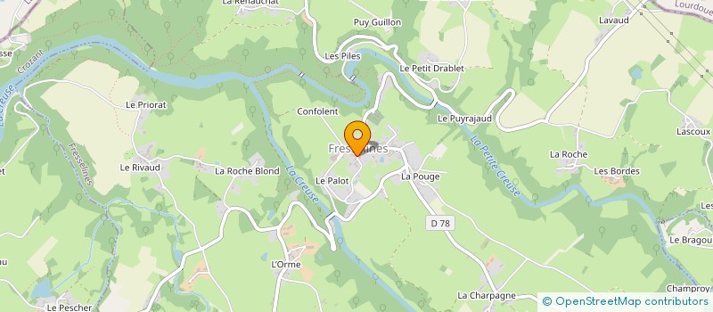 localisation de l'entreprise MONSIEUR PASCAL PINARDON à FRESSELINES