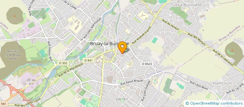localisation de l'entreprise MONSIEUR PASCAL PINCHON à BRUAY-LA-BUISSIERE