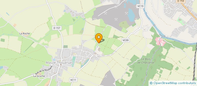 localisation de l'entreprise MONSIEUR PASCAL PINEAU  THOUARS