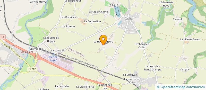 localisation de l'entreprise MONSIEUR PASCAL PINEAU  JUGON-LES-LACS