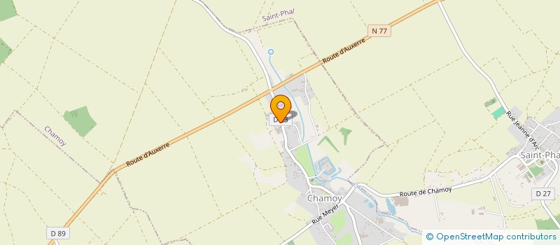 localisation de l'entreprise MONSIEUR PASCAL PINSOT  CHAMOY