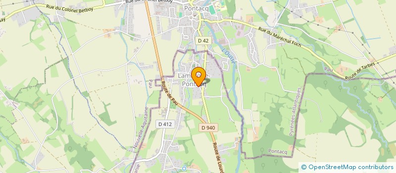 localisation de l'entreprise MONSIEUR PASCAL PIQUE  LAMARQUE-PONTACQ