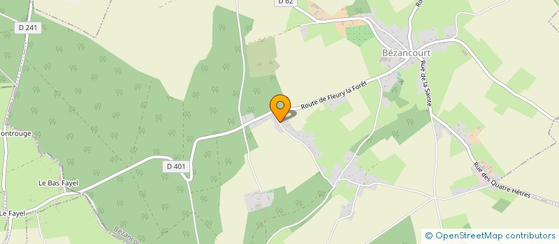 localisation de l'entreprise MONSIEUR PASCAL PIQUET  BEZANCOURT