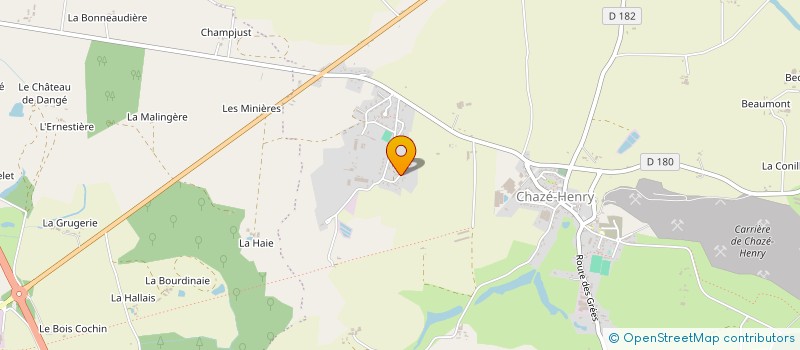 localisation de l'entreprise MONSIEUR PASCAL PLACET  OMBREE D'ANJOU