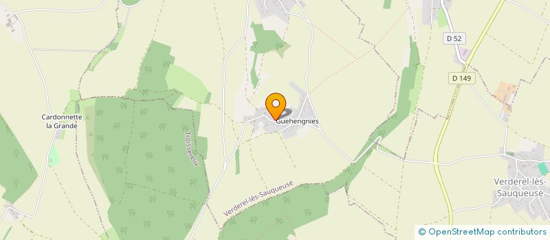 localisation de l'entreprise MONSIEUR PASCAL PLATEL  VERDEREL-LES-SAUQUEUSE