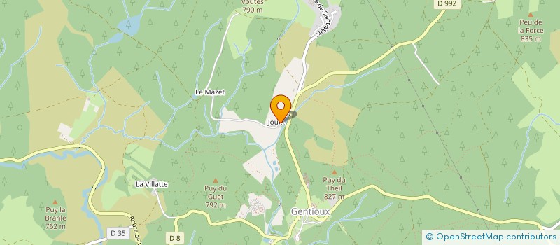 localisation de l'entreprise MONSIEUR PASCAL PLAZANET  GENTIOUX-PIGEROLLES