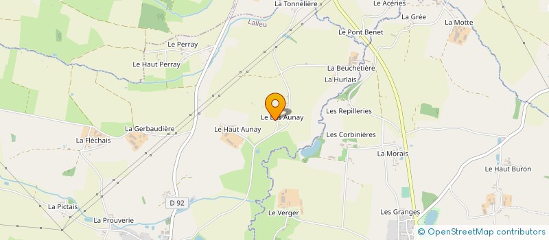 localisation de l'entreprise MONSIEUR PASCAL PLUMELET à LALLEU