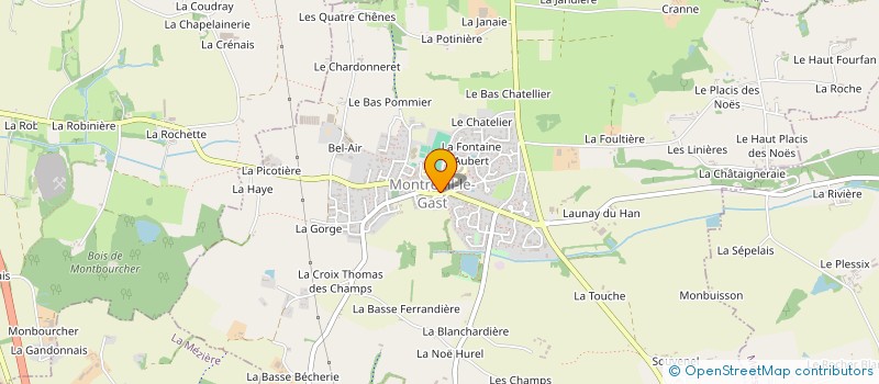 localisation de l'entreprise MONSIEUR PASCAL POIRIER  MONTREUIL-LE-GAST