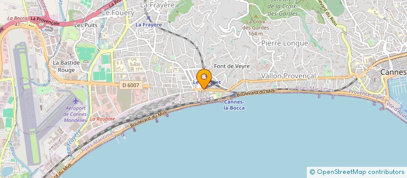 localisation de l'entreprise MONSIEUR PASCAL PONTOIRE à CANNES