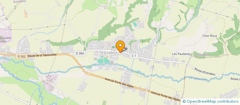 localisation de l'entreprise MONSIEUR PASCAL PORRET  ESTRABLIN