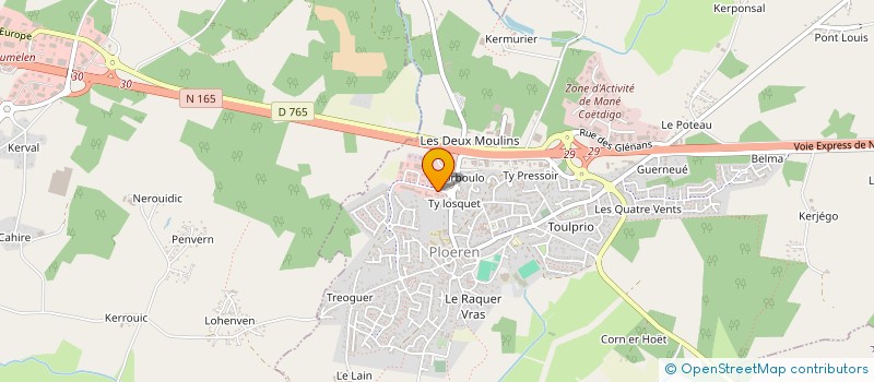 localisation de l'entreprise MONSIEUR PASCAL PORTIGLIATTI à PLOEREN
