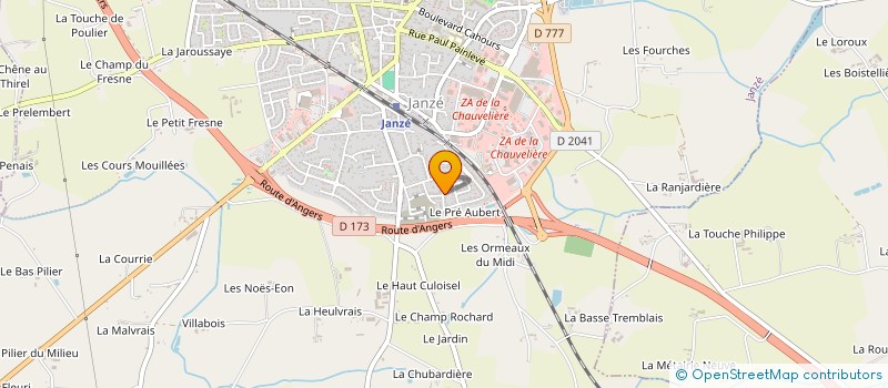 localisation de l'entreprise MONSIEUR PASCAL POSSON  ARGENTRE-DU-PLESSIS