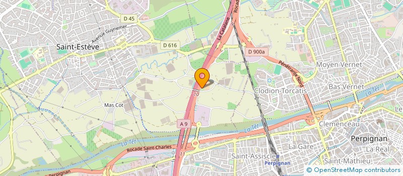 localisation de l'entreprise MONSIEUR PASCAL POTEAU  SAINT-ESTEVE