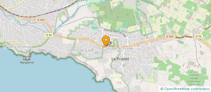 localisation de l'entreprise MONSIEUR PASCAL POTERI à LE PRADET