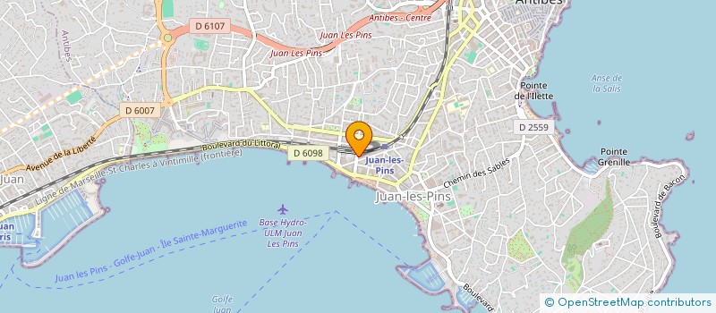 localisation de l'entreprise MONSIEUR PASCAL POUCHAIN à ANTIBES