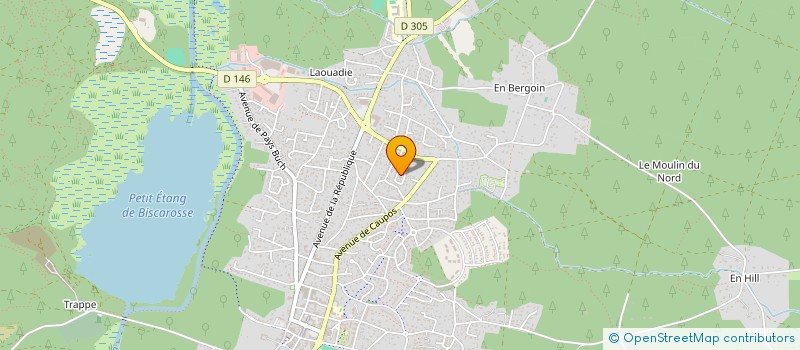 localisation de l'entreprise MONSIEUR PASCAL POUETRE  PISSOS