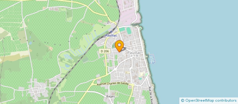 localisation de l'entreprise MONSIEUR PASCAL PRADIGNAC  PAUILLAC