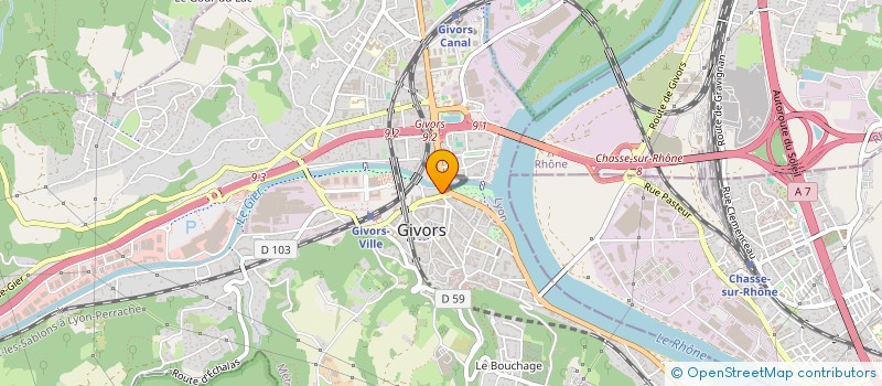 localisation de l'entreprise MONSIEUR PASCAL PRAT  GIVORS