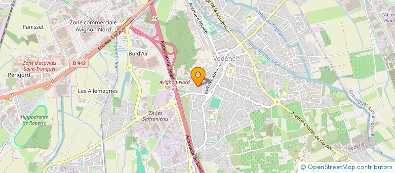 localisation de l'entreprise MONSIEUR PASCAL PRETROT à VEDENE