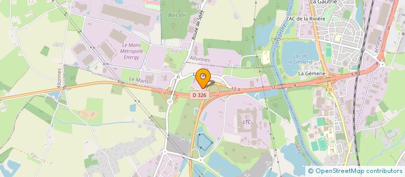 localisation de l'entreprise MONSIEUR PASCAL PREVOST  SPAY