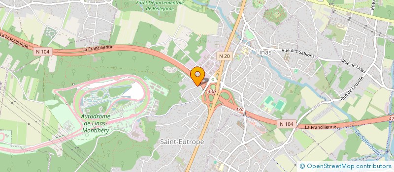 localisation de l'entreprise MONSIEUR PASCAL PRINCE  LINAS