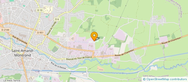 localisation de l'entreprise MONSIEUR PASCAL PROCUREUR  SAINT-AMAND-MONTROND